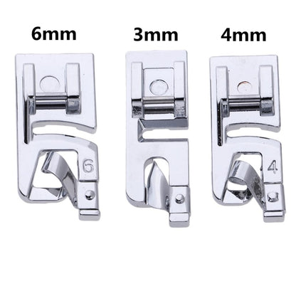 3Pcs  Narrow Rolled Hem Sewing Machine Presser