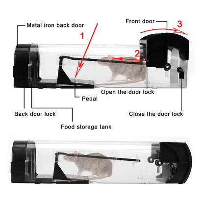 Humane Reusable Mouse Catcher Trap