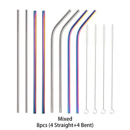 Metal Reusable 304 Stainless Steel Straws