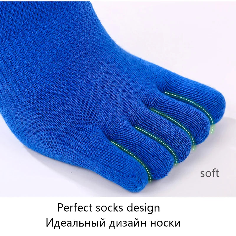 Men’s Cotton Five-Toe Socks 5 Pairs