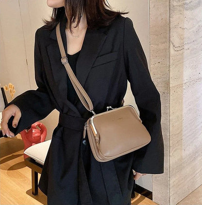 Vintage Leather Crossbody Handbag