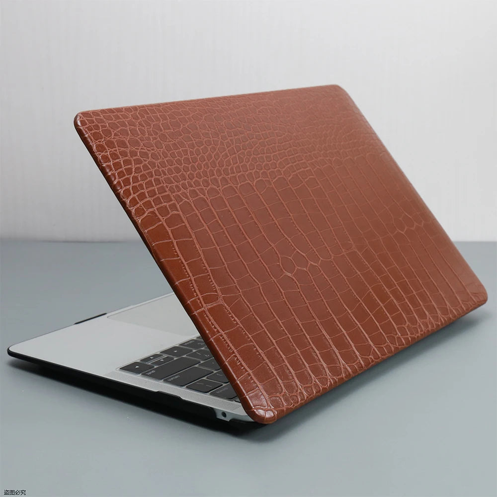Crocodile PU Leather MacBook Case