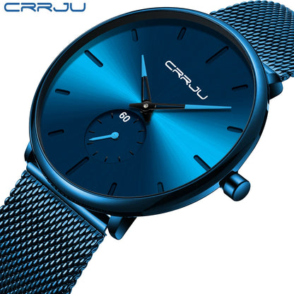 2150 Men's Stainless Steel Blue Quartz Watch