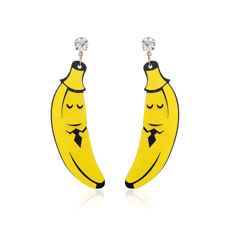 Fruit Vegetables Acrylic Drop Earrings
