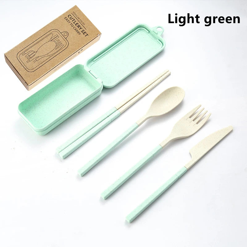 Portable Wheat Straw Cutlery Set