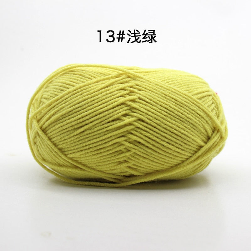 50g/Set 4ply Milk Cotton Knitting Wool Yarn