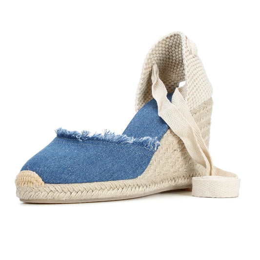 9cm Denim Sandals Espadrilles