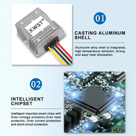 XWST DC 36V/48V to 12V Step-Down Buck Converter