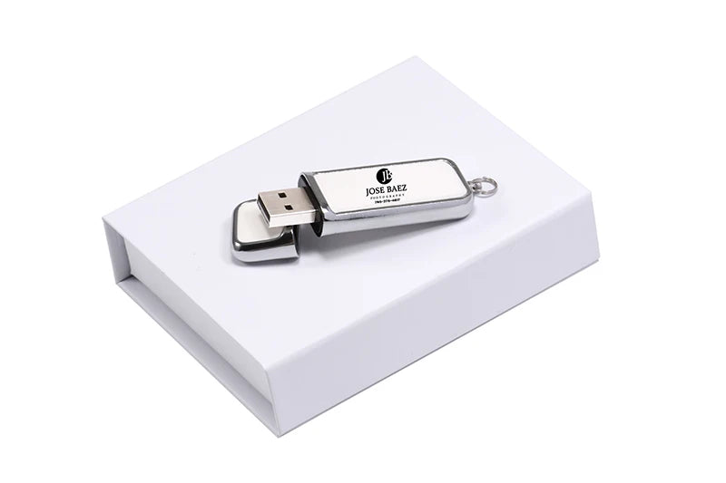 JASTER USB 3.0 Leather Memory Stick with Free Custom Logo & Presentation Box