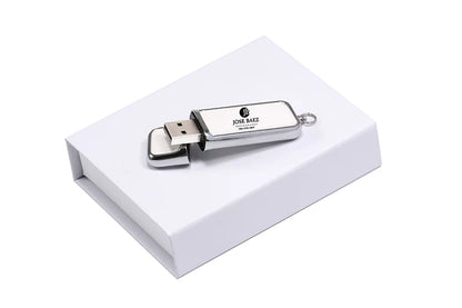 JASTER USB 3.0 Leather Memory Stick with Free Custom Logo & Presentation Box