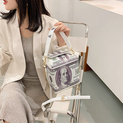 Fashion Dollar Pattern Crossbody Bag