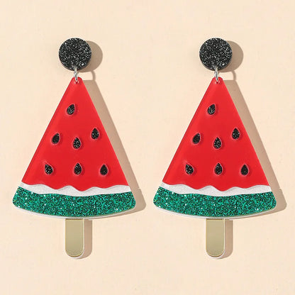 Fruit Vegetables Acrylic Drop Earrings