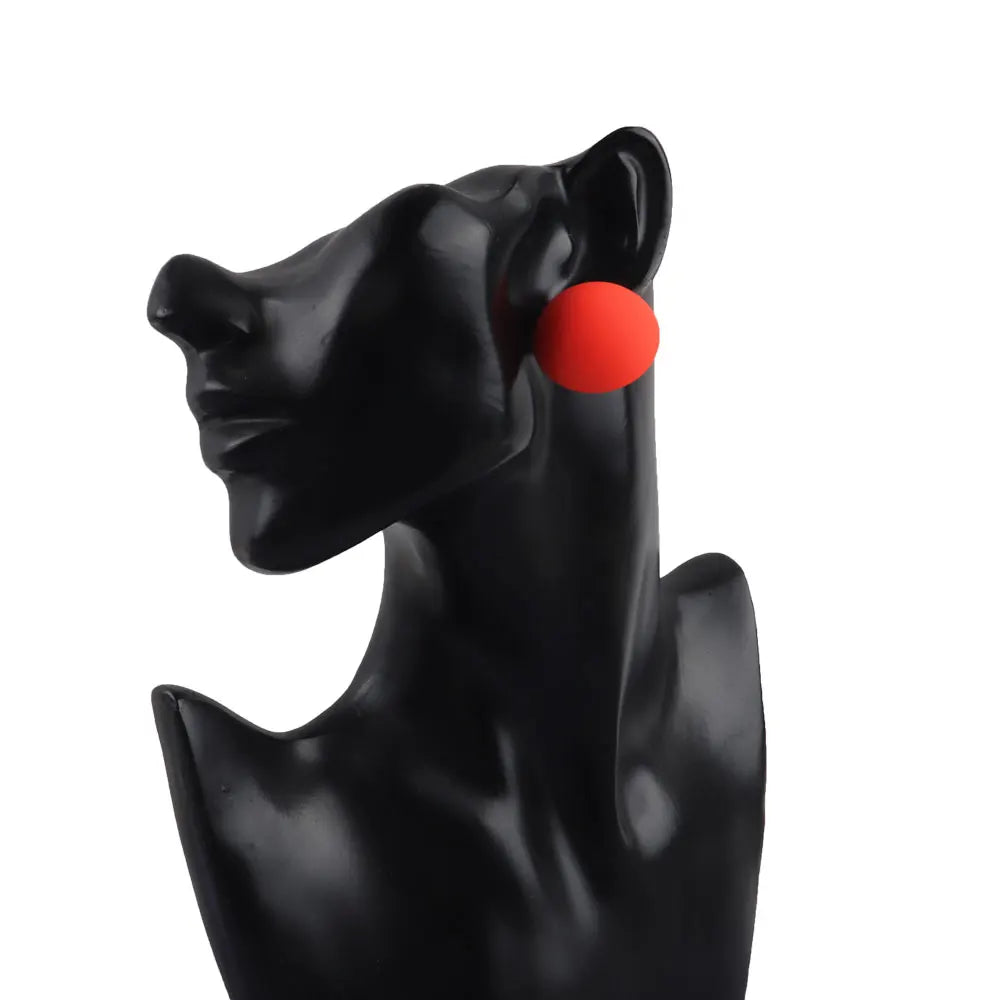 Geometry Neon Round Square Acrylic Earrings