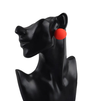 Geometry Neon Round Square Acrylic Earrings