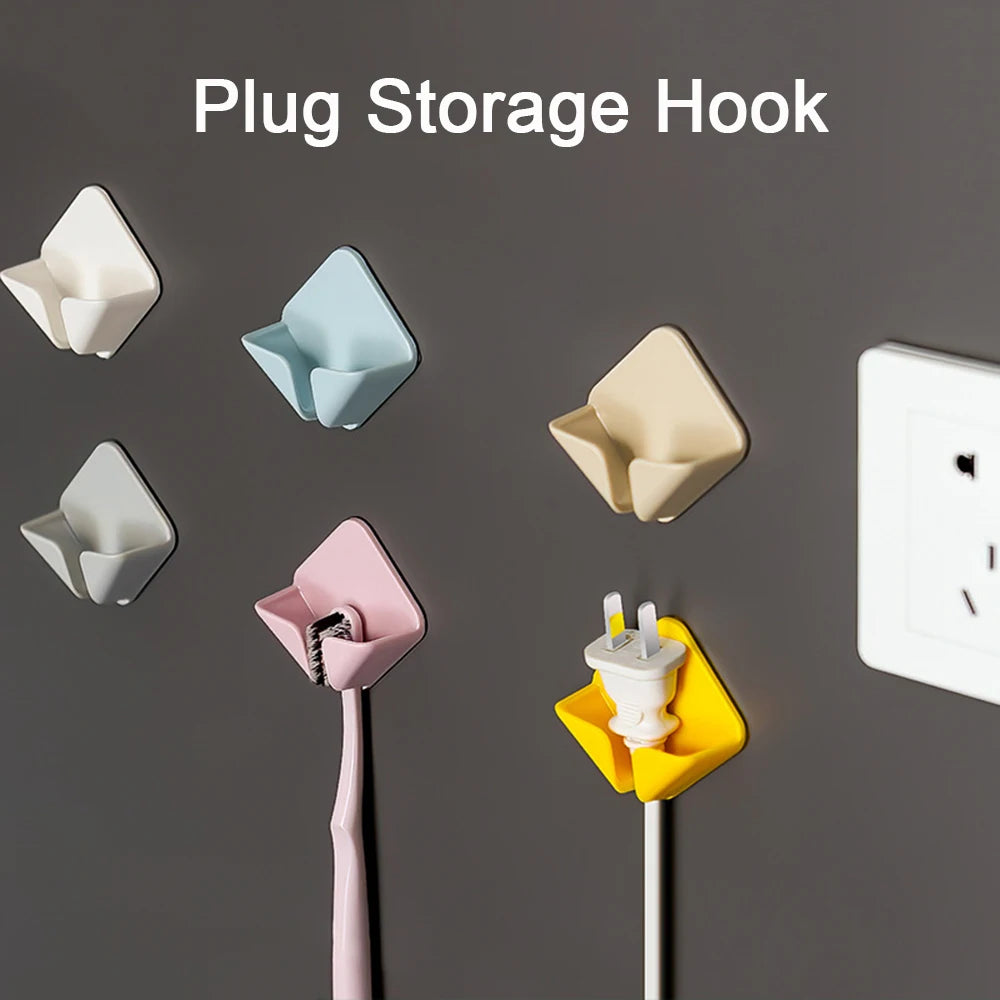 2Pcs Storage Holders Racks Wall Hanging Hook