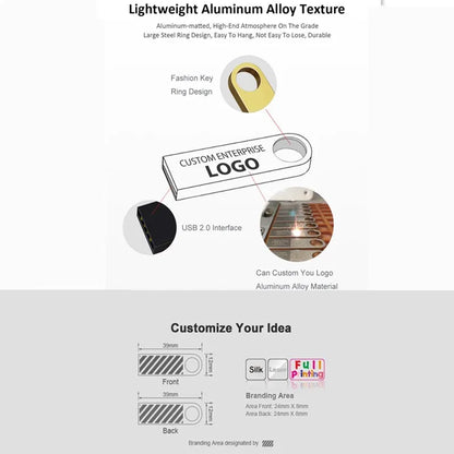 Custom Logo Metal USB Flash Drive