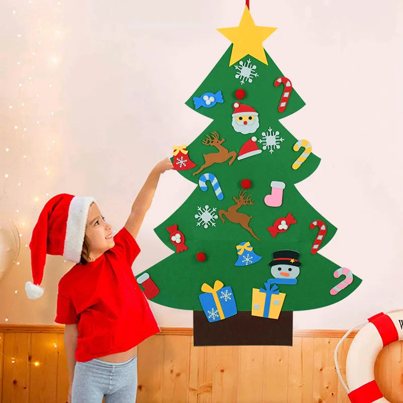 Kids DIY Felt Christmas Tree Set
