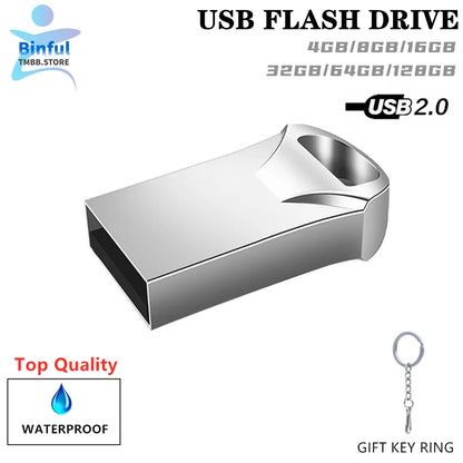 Binful Mini Metal Usb Flash Drive 4GB 8GB 16GB 32GB 64GB 128G