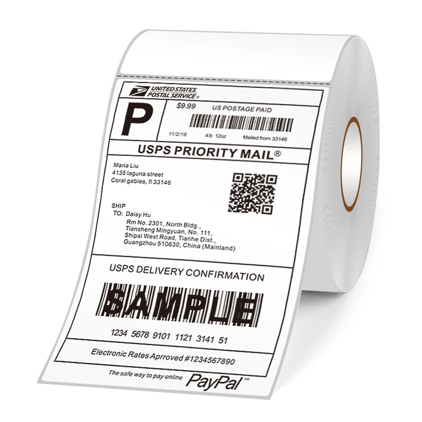 Thermal Shipping Labels Roll