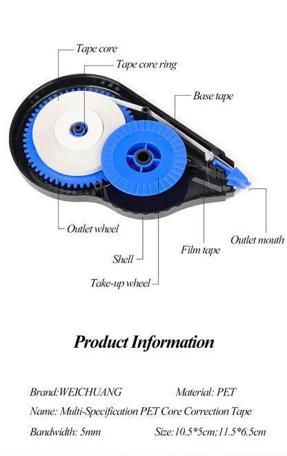 Large Capacity Correction Tape