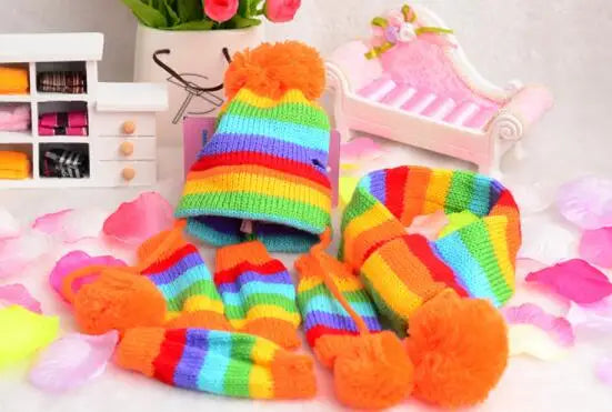 Knitted Dog Hat & Scarf Set