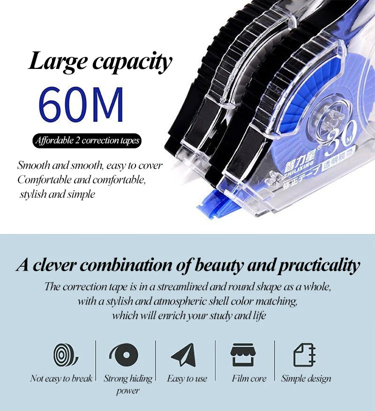 Large Capacity Correction Tape