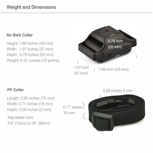 Humane No-Shock Anti-Bark Training Collar for Dogs