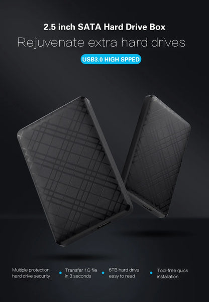 USB 3.0 2.5” SATA External Hard Drive Enclosure