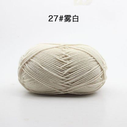 50g/Set 4ply Milk Cotton Knitting Wool Yarn