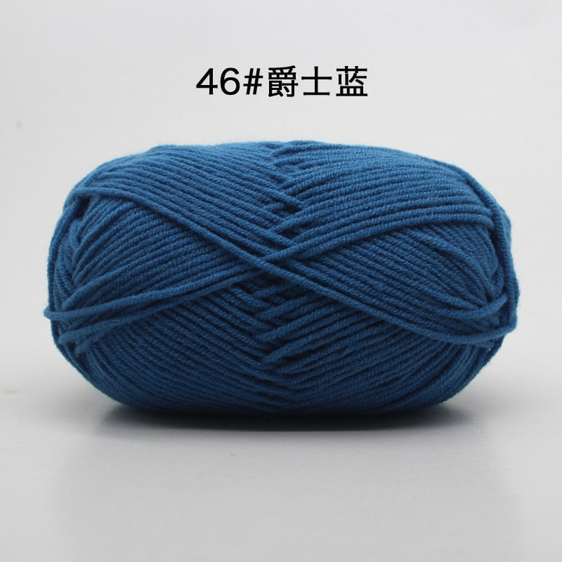 50g/Set 4ply Milk Cotton Knitting Wool Yarn