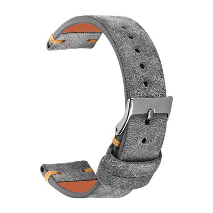 Suede Leather Watch Strap Replacement Band