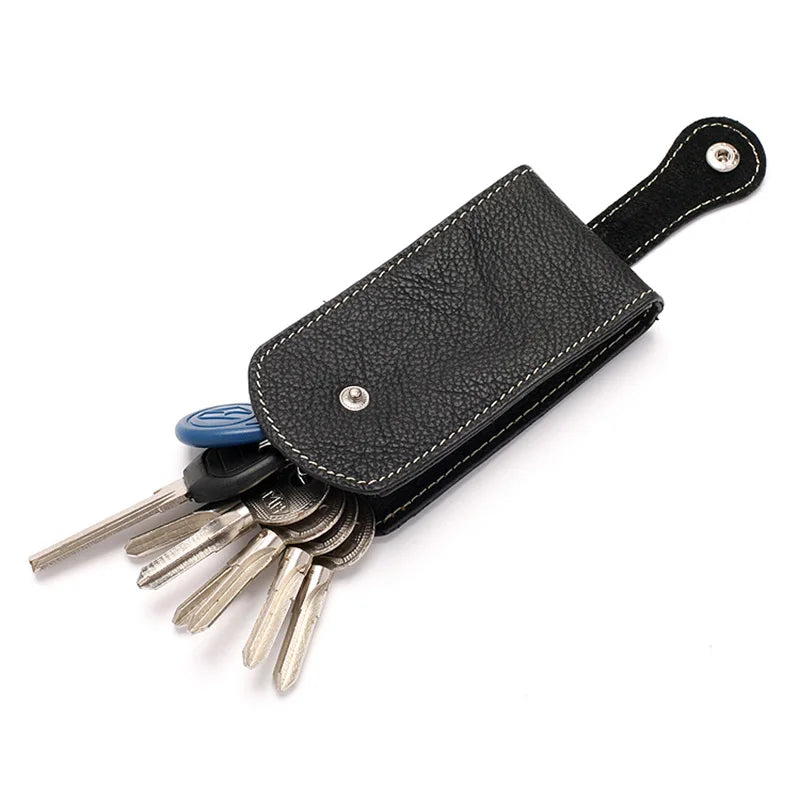 Genuine Leather Keychain Smart Key Holder