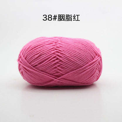 50g/Set 4ply Milk Cotton Knitting Wool Yarn