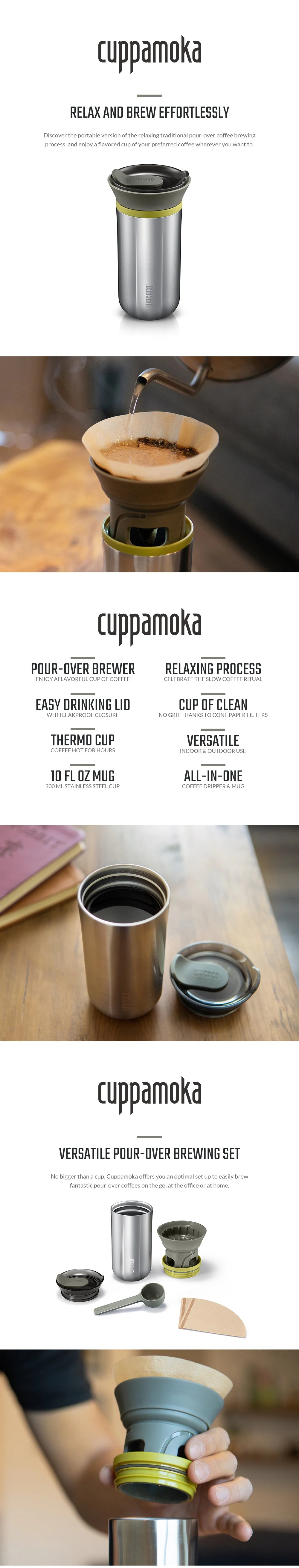 Cuppamoka Portable Pour-Over Coffee Maker