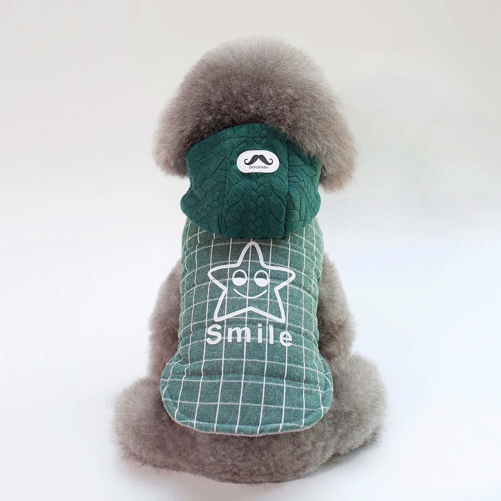 Warm Cotton Winter Dog Jacket Hoodie