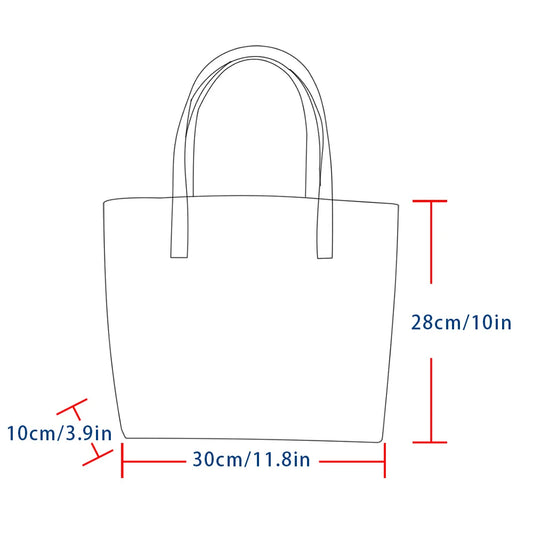 Italian-Inspired Printed PU Leather Tote Bag