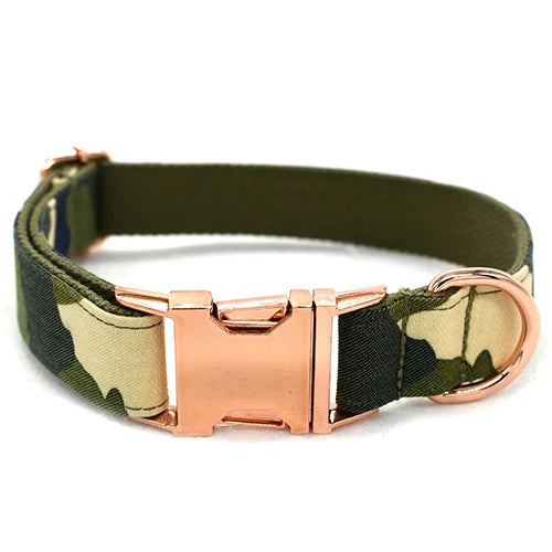 Personalized Camouflage Nylon Dog Collar with Buckle