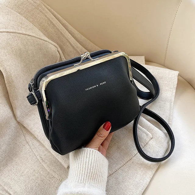 Vintage Leather Crossbody Handbag