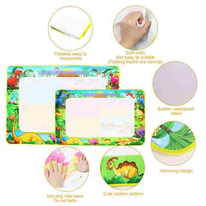 educational game drawing mat dinosaur