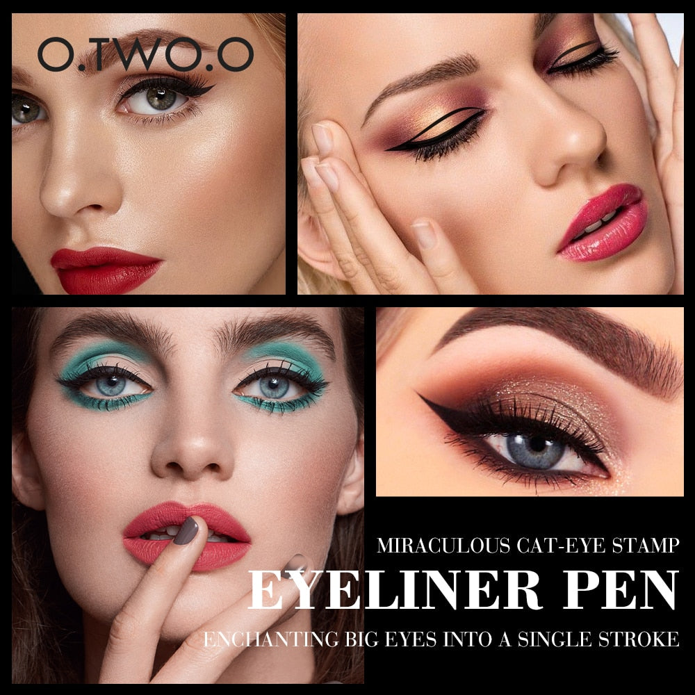 O.TWO.O   Black Liquid Eyeliner Pen Waterproof Fast Dry