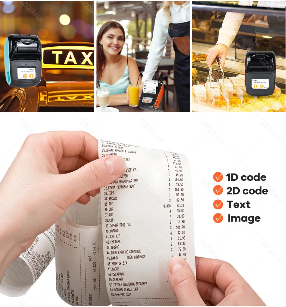 Wireless POS Receipt Printer for Android, iOS & Windows