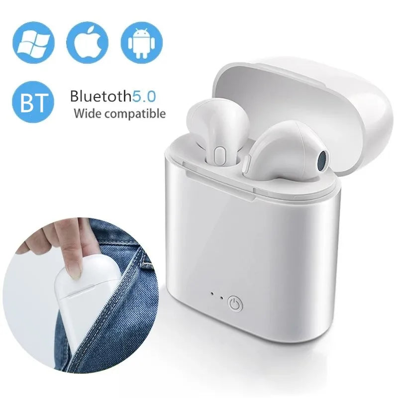 TWS I7s Bluetooth Earphones Wireless for Iphone, Samsung, Huawei