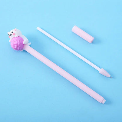 3 Pcs/lot Creative Cute Cat Ball Gel Pen