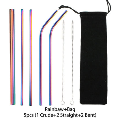 Metal Reusable 304 Stainless Steel Straws