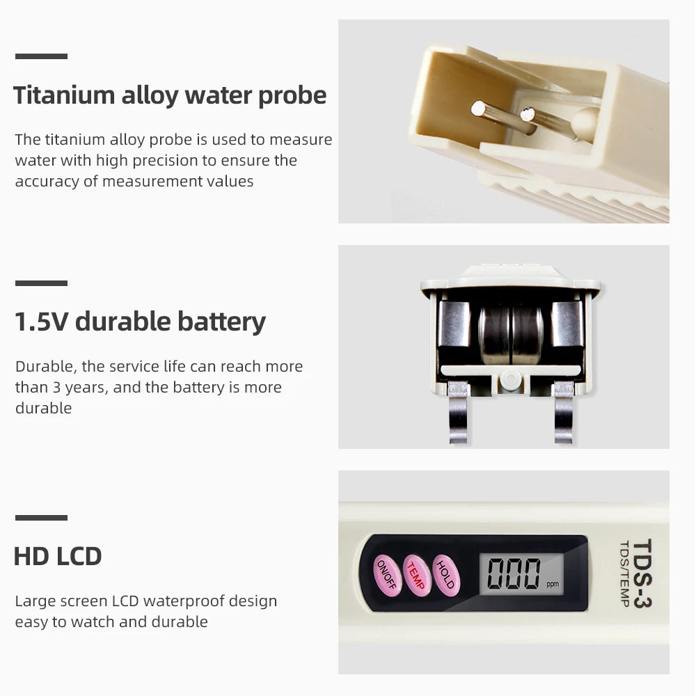 Portable Pen Digital Water Meter
