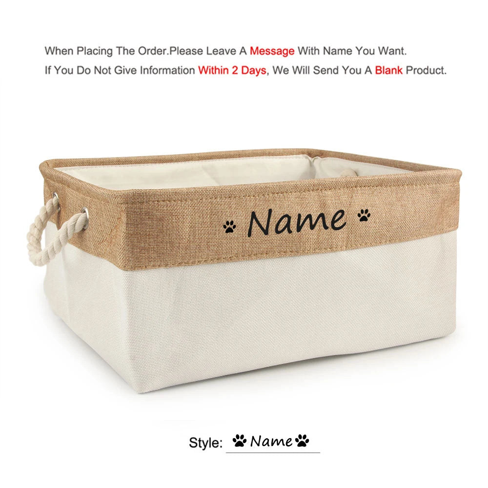 Custom Pet Storage Basket