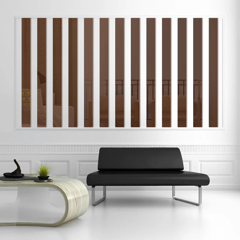 Acrylic Mirror Wall Strips Set