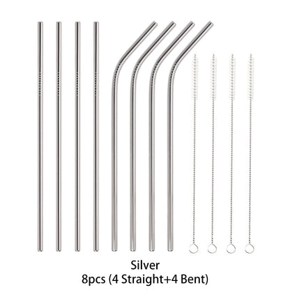 Metal Reusable 304 Stainless Steel Straws