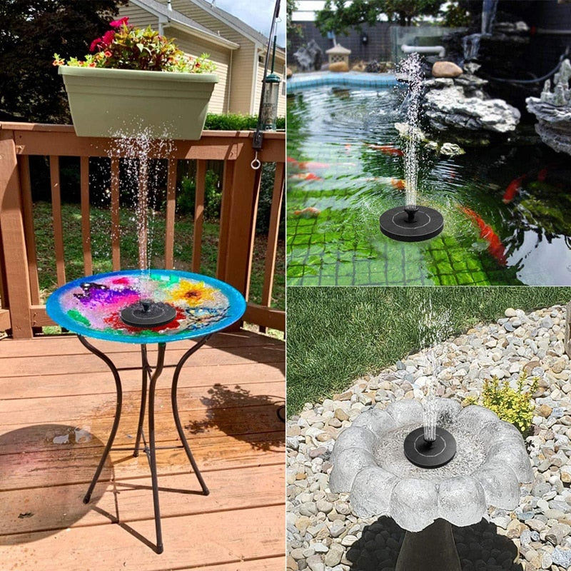 Mini Solar Water Fountain Pool Pond Waterfall