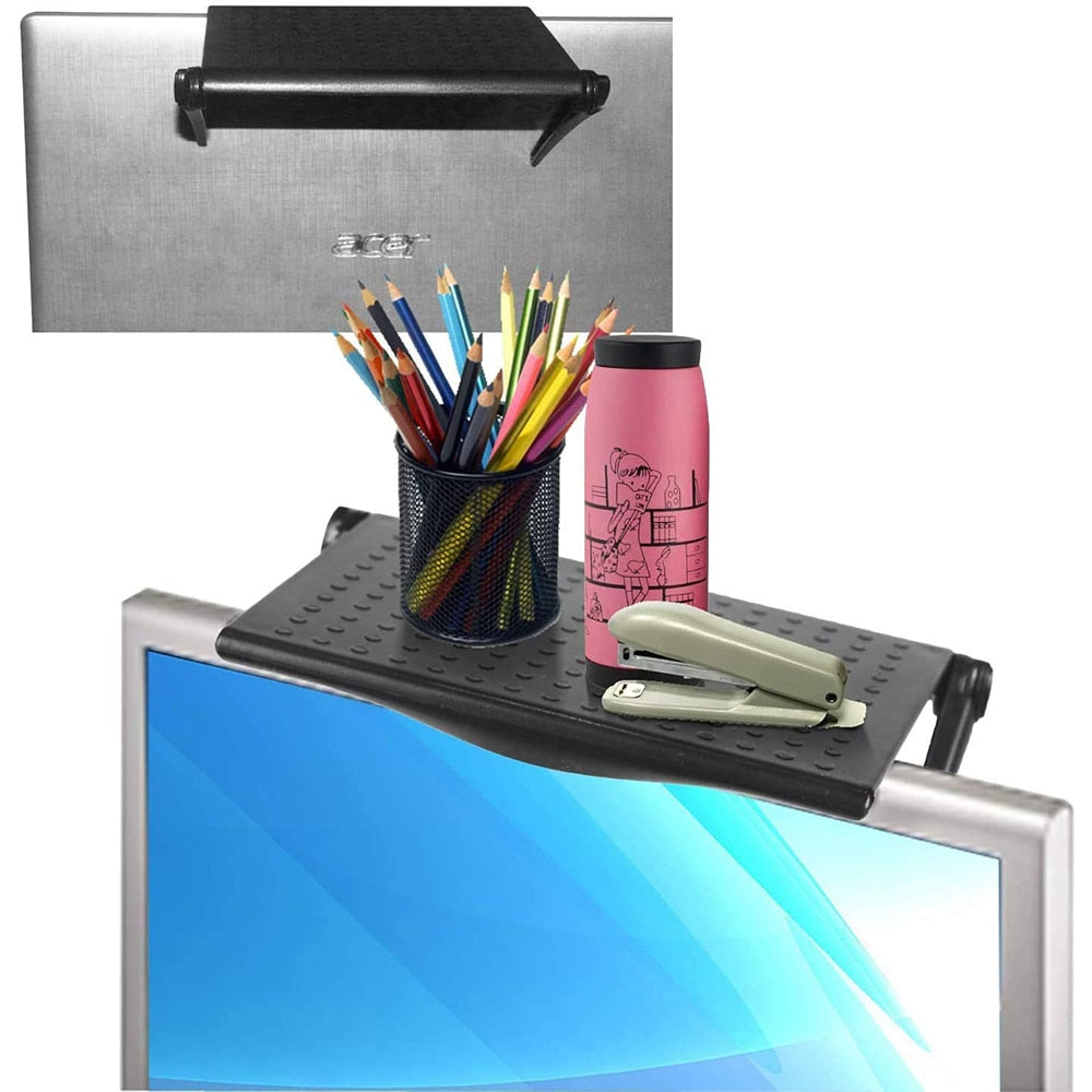 Rack TV Monitor Organizer Screen Top Storage Shelf